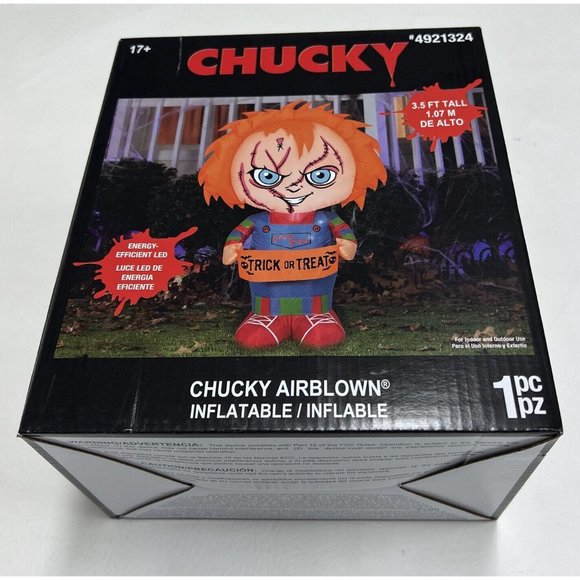 CHUCKY Inflatable Airblown Light Up Mini 3.5 ft Tall Inflatable Halloween Prop - Picture 1 of 2